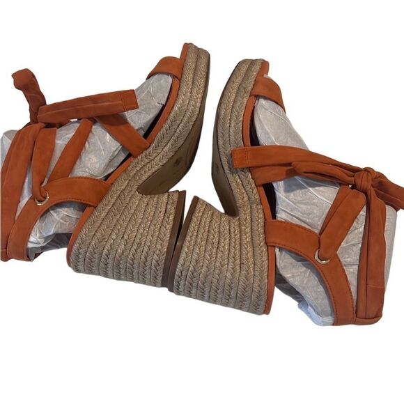 Vince Camuto Roreka Suede Ankle Tie Platform Espadrille Sandals Size 7 NWT - Picture 8 of 12